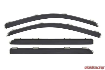 AVS Ventvisor Front & Rear Window Deflectors 4pc Smoke Chevrolet Silverado 2500 Crew Cab 2015-2018 - 194536