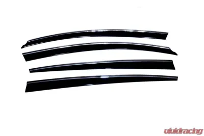 AVS Ventvisor Low Profile Deflectors 4pc Smoke w/Chrome Trim Lexus GS300 2006-2012 - 794009