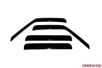AVS Ventvisor Outside Mount Window Deflectors 4pc Smoke Chevrolet S10 Crew Cab 2001-2005 - 94755