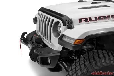 AVS Aeroskin II Textured Low Profile Hood Shield Black Jeep Wrangler (JL) 2dr/4dr 2018+ - 436148