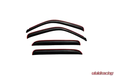 AVS Ventvisor In-Channel Front & Rear Window Deflectors 4pc Smoke Cadillac Escalade EXT 2002-2006 - 194355