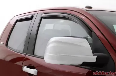 AVS Ventvisor In-Channel Front & Rear Window Deflectors 4pc Smoke Toyota Tundra Double Cab 2007-2018 - 194761