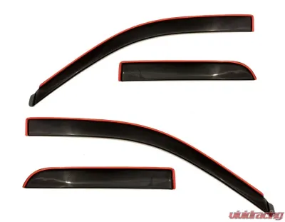 AVS Ventvisor Low Profile In-Channel Deflectors 4pc Smoke Dodge RAM 1500 Quad Cab 2009-2018 - 994003