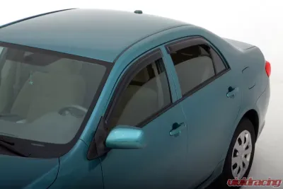AVS Ventvisor Outside Mount Window Deflectors 4pc Smoke Toyota Corolla 2009-2013 - 94073
