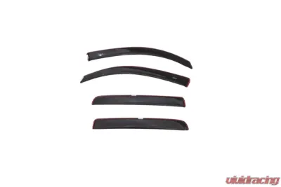 AVS Ventvisors 4pc Black Toyota Tacoma Access Cab Low Profile Color Match 2016-2018 - 994036-202