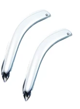 AVS Ventvisor 2pc Chrome Chevrolet Silverado 1500 Standard Cab Outside Mount Front Window 1999-2007                                     - 682956 - Image 2
