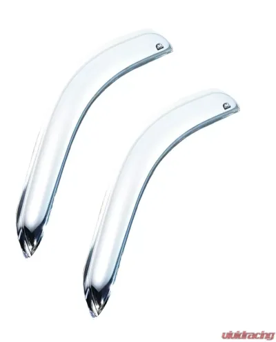 AVS Ventvisor 2pc Chrome Chevrolet Silverado 1500 Standard Cab Outside Mount Front Window 1999-2007 - 682956