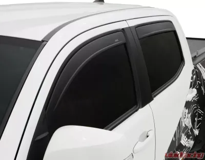 AVS Ventvisor In-Channel Window Deflectors 4pc Matte Black Toyota Tacoma Access Cab 2016-2018 - 1774036