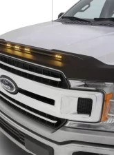 AVS Aeroskin Low Profile Hood Shield w/ Lights Black Ford F150 2015-2022                                     - 753096 - Image 3