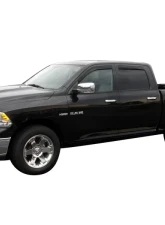 AVS Ventvisor Low Profile In-Channel Deflectors 4pc Smoke Dodge RAM 1500 Quad Cab 2009-2018                                     - 994003 - Image 2