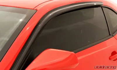 AVS Ventvisor Outside Mount Window Deflectors 2pc Smoke Chevrolet Camaro 2010-2021 - 92341