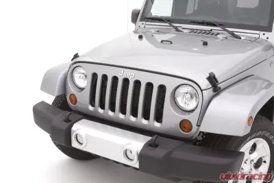 AVS Aeroskin Low Profile Hood Shield Chrome Jeep Wrangler (JL) 2dr/4dr 2018+ - 622156