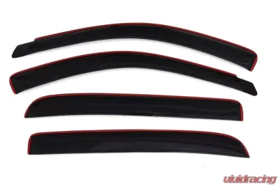 AVS Ventvisor In-Channel Front & Rear Window Deflectors 4pc Smoke Dodge RAM 1500 Mega Cab 2006-2008 - 194845