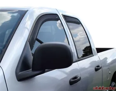 AVS Ventvisor In-Channel Front & Rear Window Deflectors 4pc Smoke Dodge RAM 1500 Mega Cab 2006-2008 - 194845
