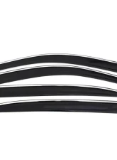AVS Ventvisor Low Profile Deflectors 4pc Smoke w/Chrome Trim Chevrolet Tahoe | GMC Yukon 2015-2018                                     - 794060 - Image 4