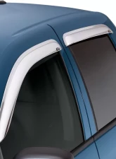 AVS Ventvisor Front & Rear Window Deflectors 4pc Chrome Chevrolet Silverado 1500 Ext. Cab 1999-2007                                     - 684044 - Image 8