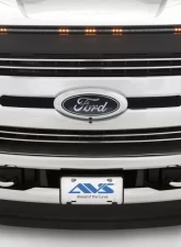 AVS Aeroskin Low Profile Hood Shield w/ Lights Black Ford F250 Super Duty 2017-2019                                     - 753135 - Image 9