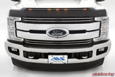 AVS Aeroskin Low Profile Hood Shield w/ Lights Black Ford F250 Super Duty 2017-2019 - 753135