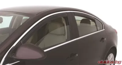 AVS Ventvisor In-Channel Front & Rear Window Deflectors 4pc Smoke Buick Regal 2011-2017 - 194275
