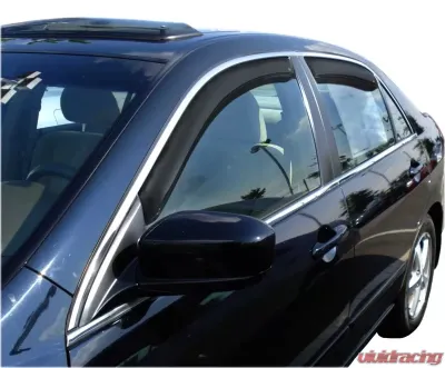 AVS Ventvisor In-Channel Front & Rear Window Deflectors 4pc Smoke Honda Accord 2003-2007 - 194943