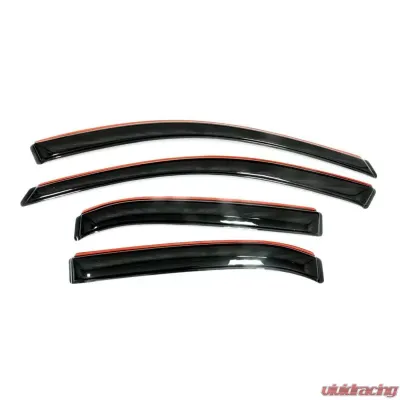 AVS Ventvisor In-Channel Front & Rear Window Deflectors 4pc Smoke Nissan Rogue Sport 2017-2019 - 194782