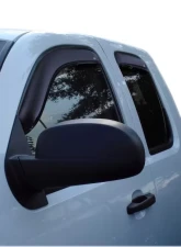 AVS Ventvisor Front & Rear Window Deflectors 4pc Smoke Chevrolet Silverado 1500 Ext. Cab 2007-2013                                     - 194040 - Image 3