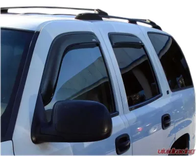 AVS Ventvisor In-Channel Front & Rear Window Deflectors 4pc Smoke Cadillac Escalade 2002-2006 - 194304