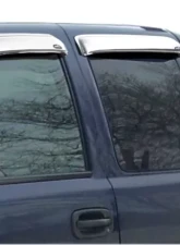 AVS Ventvisor Front & Rear Window Deflectors 4pc Chrome Chevrolet Silverado 1500 Ext. Cab 1999-2007                                     - 684044 - Image 2