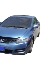 AVS Aeroskin Low Profile Acrylic Hood Shield Smoke Honda Civic Coupe 2006-2010                                     - 320018 - Image 3