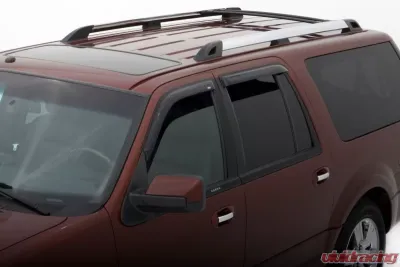 AVS Ventvisor Outside Mount Window Deflectors 4pc Smoke Lincoln Navigator 1998-2018 - 94233