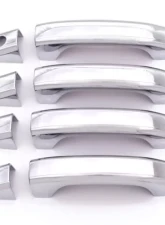 AVS Door Handle Covers (4 Door) 8pc Set Chrome Chevrolet Silverado 1500 2014-2018                                     - 685413 - Image 4