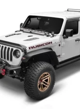 AVS Aeroskin Low Profile Hood Shield w/ Lights Black Jeep Wrangler (JL) 2018-2019                                     - 753156 - Image 2