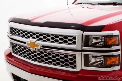 AVS Ventvisor & Aeroskin Deflector Combo Kit Matte Black Chevrolet Silverado 2500 Crew Cab 2015-2018 - 56033087