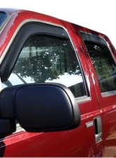 AVS Ventvisor In-Channel Front & Rear Window Deflectors 4pc Smoke Ford F-250 Supercrew 1999-2016                                     - 194953 - Image 3