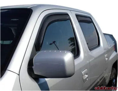 AVS Ventvisor In-Channel Front & Rear Window Deflectors 4pc Smoke Honda Ridgeline 2006-2014 - 194832