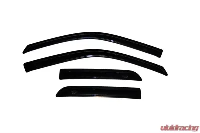 AVS Ventvisor Outside Mount Window Deflectors 4pc Smoke Dodge RAM 1500 Quad Cab 2009-2018 - 94101