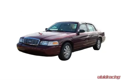 AVS Ventvisor Outside Mount Window Deflectors 4pc Smoke Ford Crown Victoria (Short Rears) 1998-2011 - 94228