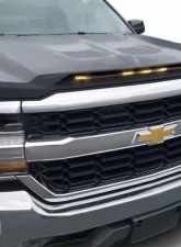 AVS Aeroskin LightShield Hood Shield Black Chevrolet Silverado 1500 2016-2018                                     - 753123 - Image 2