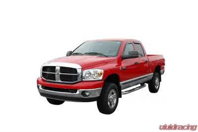 AVS Ventvisor In-Channel Front & Rear Window Deflectors 4pc Smoke Dodge RAM 1500 Quad Cab 2002-2008 - 194623