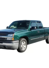 AVS Ventvisor Outside Mount Window Deflectors 4pc Smoke Chevrolet Silverado 1500 Ext. Cab 1999-2007                                     - 94044 - Image 3