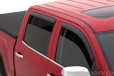 AVS 4pc Smoke Ventvisor Outside Mount Window Deflectors Chevrolet Silverado 2500 Crew Cab 2015-2018 - 94536