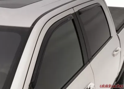 AVS Ventvisor In-Channel Front & Rear Window Deflectors 4pc Smoke Dodge RAM 1500 Quad Cab 2002-2008 - 194623