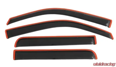 AVS Ventvisor In-Channel Front & Rear Window Deflectors 4pc Smoke Ford F-150 Supercrew 2009-2014 - 194155