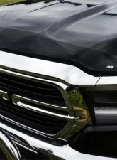 AVS Aeroskin Low Profile Acrylic Hood Shield - Smoke Dodge RAM 1500 2019                                     - 322163 - Image 2
