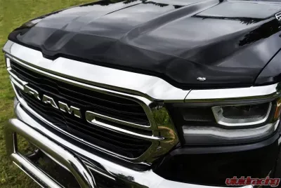 AVS Aeroskin Low Profile Acrylic Hood Shield - Smoke Dodge RAM 1500 2019 - 322163
