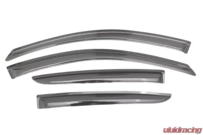 AVS Ventvisor Outside Mount Window Deflectors 4pc Smoke Nissan Versa (Excl. Hatch) 2012-2018 - 94298