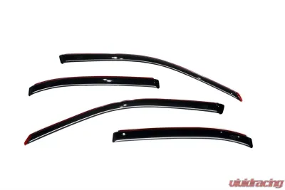 AVS Ventvisor In-Channel Front & Rear Window Deflectors 4pc Smoke Honda Civic 2001-2005 - 194213