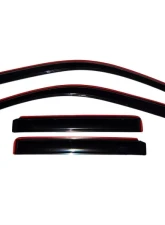 AVS Ventvisor In-Channel Front & Rear Window Deflectors 4pc Smoke Chevrolet Trailblazer EXT 2002-2006                                     - 194240 - Image 2