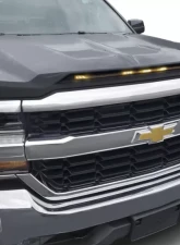 AVS Aeroskin LightShield Hood Shield Black Chevrolet Silverado 1500 2016-2018                                     - 753123 - Image 3
