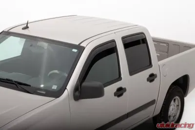 AVS Ventvisor In-Channel Front & Rear Window Deflectors 4pc Smoke Chevrolet Colorado Crew Cab 2004-2012 - 194133
